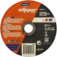 (image for) Norton Clipper Classic A AO Series 70184601457 Cut-Off Wheel, 6 in Dia, 0.045 in Thick, 7/8 in Arbor