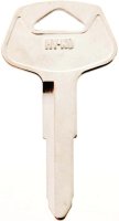 (image for) Hy-Ko 11010TR20 Automotive Key Blank, Brass, Nickel, For: Toyota Vehicle Locks, TR20 Key Number
