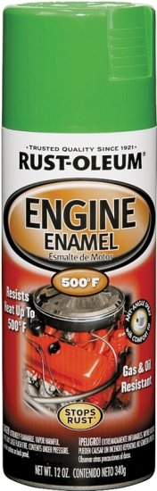 (image for) Rust-Oleum 248951 Engine Spray Paint, Grabber Green, 12 oz, Can