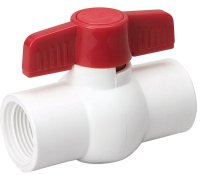 (image for) B & K 107-134HC Ball Valve, White, 3/4 in Connection, FPT x FPT, 150 psi Pressure, PVC Body