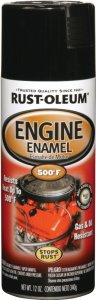 (image for) Rust-Oleum 248932 Engine Spray Paint, Oil Base, Black, 12 oz Can
