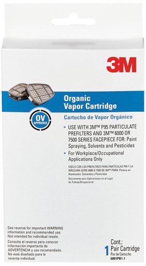(image for) 3M TEKK Protection 6001PB1-1/R6001 Respirator Cartridge