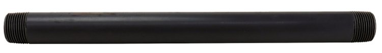 (image for) Genova P-34-12 Pipe Nipple, 3/4 in, MIP x MIP, PVC, Gray, SCH 80 Schedule, 12 in L