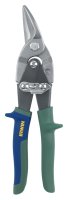 (image for) Irwin 2073112 Aviation Snip, 10 in OAL, 1-5/16 in L Cut, Right Cut, Steel Blade, Double-Dipped Handle, Green Handle