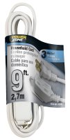 (image for) PowerZone OR660609 Extension Cord, 16 AWG Cable, 9 ft L, 125 V, White