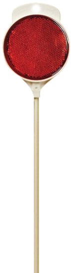 (image for) Hy-Ko DM300R48 Driveway Marker, Rod Mounting, Fiberglass Post, Red Reflector
