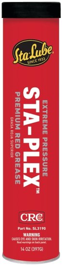(image for) Sta-Lube STA-PLEX SL3190 Grease, 14 oz, Red
