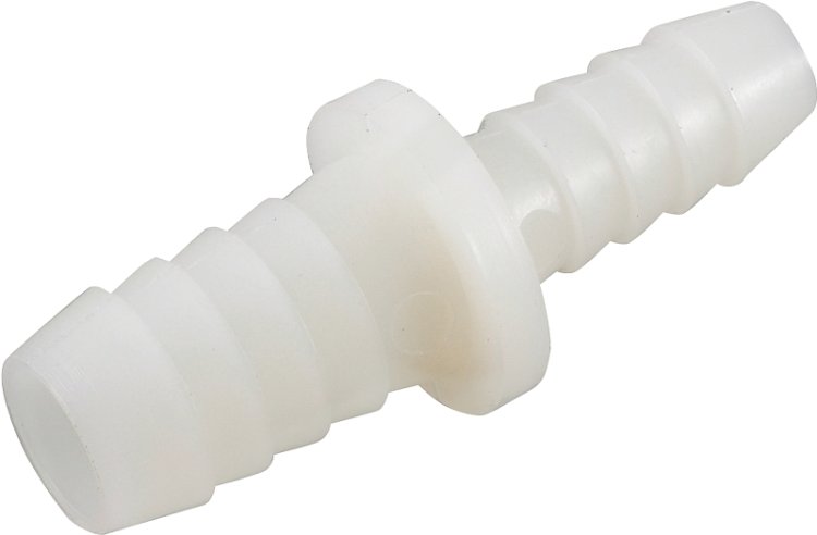 (image for) Anderson Metals 53715-0806 Reducing Splicer, 1/2 x 3/8 in, Barb, Nylon
