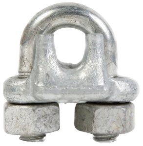(image for) Baron 260-1/16 Wire Rope Clip, 1/16 in Dia Wire Rope, Iron/Steel, Galvanized