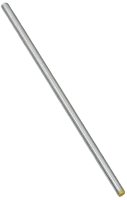 (image for) National Hardware N179-606 Threaded Rod, 3/8-16 Thread, 72 in L, A Grade, Steel, Zinc, UNC Thread