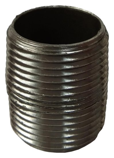 (image for) ProSource 1XCB Pipe Nipple, 1 in, Male NPT Threaded, Steel, SCH 40 Schedule