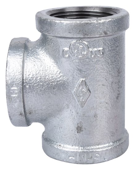 (image for) ProSource 11A-1 1/4G Pipe Tee, 1-1/4 in, FIPT, Malleable Steel, SCH 40 Schedule, 300 psi Pressure