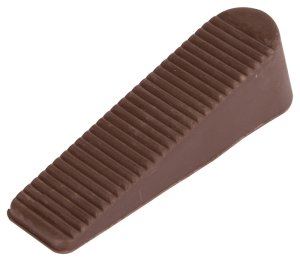 (image for) ProSource FE-50924-PS Door Stop, 1 in W x 4 in L x-1/4 in H Projection, Rubber, Brown