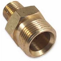 (image for) Mi-T-M AW-0023-0491 Screw Nipple, 1/4 in Connection, MNPT x M22
