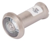 (image for) ProSource LR-002SN-PS Door Viewer, 200 deg Viewing, 1-3/8 to 1-3/4 in Thick Door, Solid Brass, Satin Nickel
