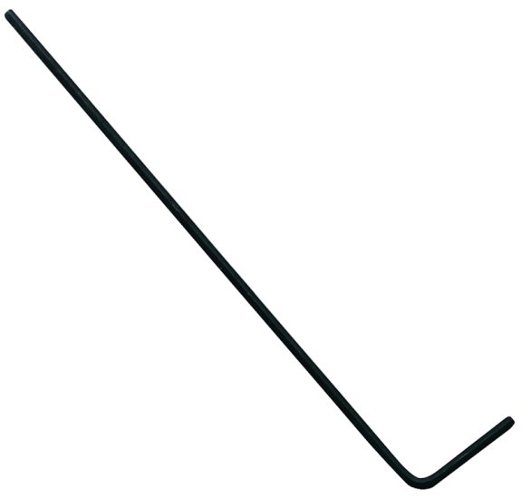 (image for) Eklind 15224 Hex Key, 6-3/4 in L Arm, 1-3/8 in L Handle, SAE, 3/8 in Tip, Steel, Black Oxide