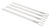 (image for) Broil King 64049 Dual Prong Skewer, 12 in OAL, Stainless Steel Head