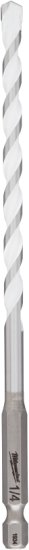 (image for) Milwaukee SHOCKWAVE 48-20-8886 Drill Bit, 1/4 in Dia, 6 in OAL, Multi-Material, Twist Flute, 1/4 in Dia Shank