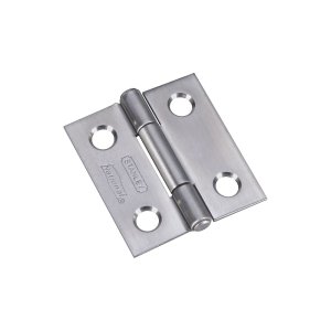 (image for) National Hardware N348-979 Narrow Hinge, 1-3/8 in L x 1-1/2 in W Dimensions, 0.106 in Dia Pin