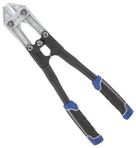 (image for) Vulcan JL-WD-0614 Bolt Cutter, 5 mm Cutting Capacity, Chrome-Molybdenum Steel Jaw, 14 in OAL, Black/Blue Handle