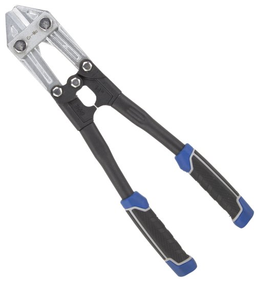 (image for) Vulcan JL-WD-0614 Bolt Cutter, 5 mm Cutting Capacity, Chrome-Molybdenum Steel Jaw, 14 in OAL, Black/Blue Handle