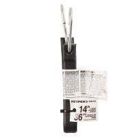 (image for) Keeper A06214Z Tarp Strap, 14 in L, EPDM, Black, S-Hook End