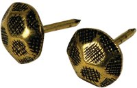 (image for) Hillman 122680 Furniture Nail, Antique Brass, Hammered Head