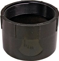 (image for) Canplas 102892BC Pipe Adapter, 2 in, FNPT x Hub, ABS, Black, SCH 40 Schedule