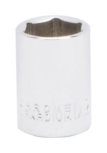 (image for) Vulcan MT6485775 Drive Socket, 1/2 in Socket, 1/4 in Drive, 6-Point, Chrome Vanadium Steel, Chrome