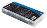 (image for) ProSource 61306 Plastic Grommet Assortment, PVC, Black, 1/4, 5/16, 3/8, 7/16, 1/2, 5/8, 7/8, 1 in Dia Panel Hole