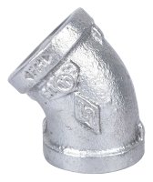 (image for) ProSource 4-3/4G Pipe Elbow, 3/4 in, Threaded, 45 deg Angle, SCH 40 Schedule, 300 psi Pressure