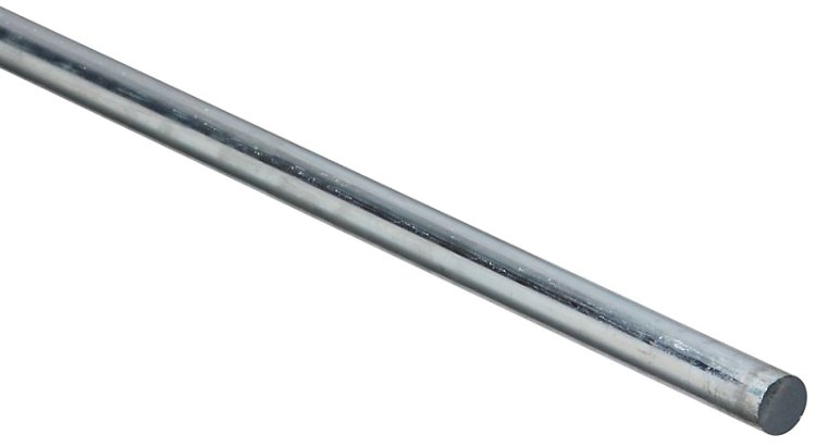 (image for) National Hardware 4005BC Series N179-788 Rod, 3/8 in Dia, 36 in L, Steel, Zinc
