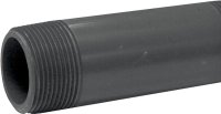 (image for) Genova P-114-4 Pipe Nipple, 1-1/4 in, MIP x MIP, PVC, Gray, SCH 80 Schedule, 4 in L