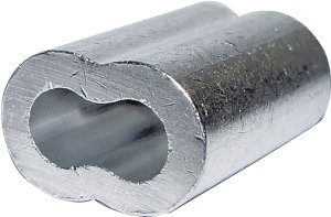 (image for) Campbell 7670724 Cable Ferrule, 1/8 in Dia Cable, Aluminum
