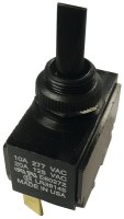 (image for) Gardner Bender GSW-114 Toggle Switch, 125/277 VAC, SPDT, Spade Terminal, Plastic Housing Material, Black