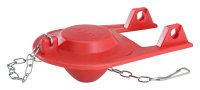 (image for) Korky 2001BP Toilet Flapper, Chlorazone Rubber, Red, For: Brass and Plastic Flush Valves