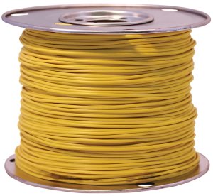 (image for) Coleman 55670823 Primary Wire, 14 AWG Wire, 1-Conductor, 60 VDC, Copper Conductor, Yellow Sheath
