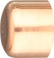 (image for) Elkhart Products 30624 Tube Cap, 3/8 in, Sweat, Wrot Copper