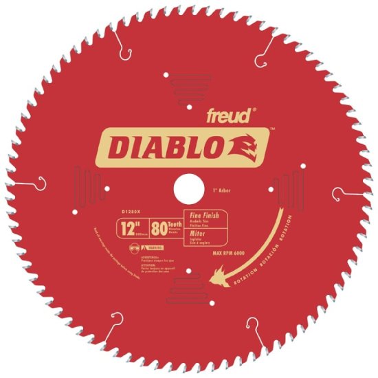 (image for) CIRC SAW BLADE 12IN 80T FINISH