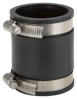 (image for) ProSource FC56-22 Coupling, 2 x 2 in, Cast Iron, Plastic and Steel Drain Pipes, PVC, Black