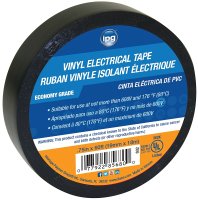(image for) IPG 602 Electrical Tape, 60 ft L, 3/4 in W, PVC Backing, Black