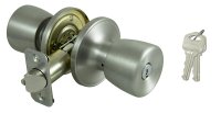 (image for) ProSource TS600BRA4V Entry Knob, Stainless Steel, K3, KW1 Keyway, 3 Grade