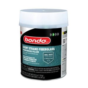 (image for) Bondo 272 Glass Reinforced Filler, Green, Includes: Bondo Red Cream Hardener, 1 qt Can, Paste, Pungent Organic