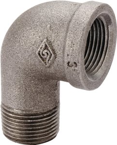 (image for) ProSource 6-1-1/4B Street Pipe Elbow, 1-1/4 in, FIP x MIP, 90 deg Angle, Malleable Iron, SCH 40 Schedule
