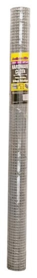 (image for) Jackson Wire 11 03 17 13 Hardware Cloth, 10 ft L, 48 in W, 19 Gauge, 1/2 x 1/2 in Mesh, Galvanized