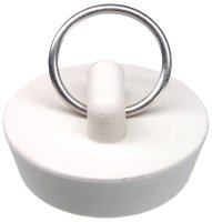 (image for) Danco 80225 Drain Stopper, Rubber, White, For: 1-1/4 in Drain Systems, Universal Sink