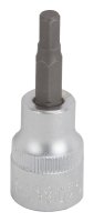 (image for) Vulcan 3506005220 Hex Bit Socket, 5 mm Tip, 3/8 in Drive, Chrome, 1-7/8 in OAL