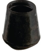 (image for) Shepherd Hardware 9746 Furniture Leg Tip, Round, Rubber, Black, 1-1/4 in Dia