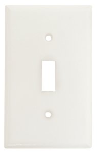 (image for) WALL PLATE TOGGLE 1GANG WHITE