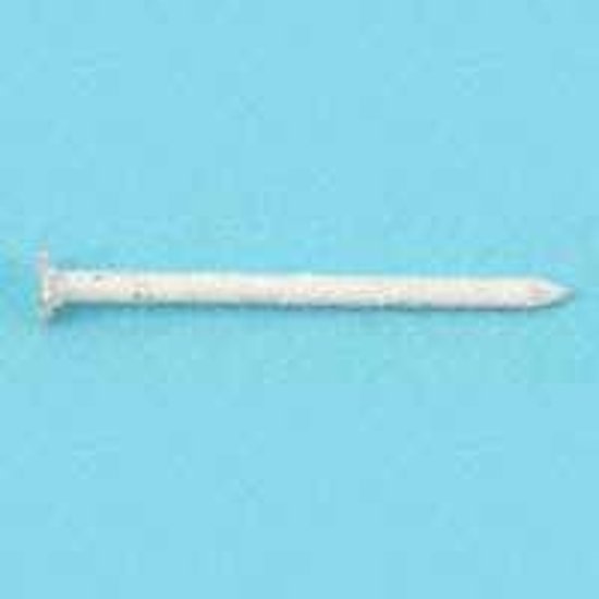 (image for) Maze SST31128252 Finishing Nail, 3D, 1-1/4 in L, Stainless Steel, Checkered Head, Plain Shank, White, 1 lb